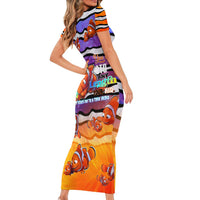 The Ocean Best Dad Family Matching Short Sleeve Bodycon Dress and Hawaiian Shirt Like Marlin Happy Fathers Day To a True Hero - Polynesian Pride