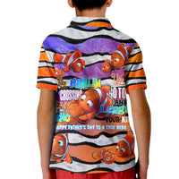 The Ocean Best Dad Kid Polo Shirt Like Marlin Happy Fathers Day To a True Hero - Polynesian Pride