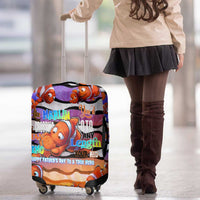 The Ocean Best Dad Luggage Cover Like Marlin Happy Fathers Day To a True Hero - Polynesian Pride