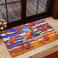 The Ocean Best Dad Rubber Doormat Like Marlin Happy Fathers Day To a True Hero - Polynesian Pride