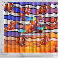 The Ocean Best Dad Shower Curtain Like Marlin Happy Fathers Day To a True Hero - Polynesian Pride