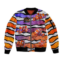 The Ocean Best Dad Sleeve Zip Bomber Jacket Like Marlin Happy Fathers Day To a True Hero - Polynesian Pride