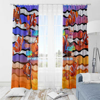 The Ocean Best Dad Window Curtain Like Marlin Happy Fathers Day To a True Hero - Polynesian Pride