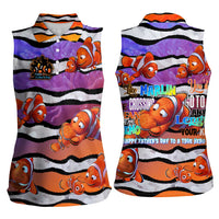 The Ocean Best Dad Women Sleeveless Polo Shirt Like Marlin Happy Fathers Day To a True Hero - Polynesian Pride