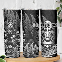 All Black Brothers Rugby Skinny Tumbler New Zealand Maori Haka