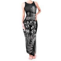 Personalized All Black Brothers Rugby Tank Maxi Dress New Zealand Maori Haka