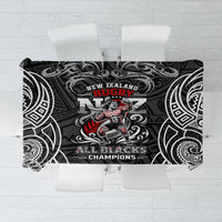 All Black NZL Rugby Champions Tablecloth Maori Warrior