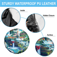 Wailua Falls Hawaii Spare Tire Cover Kauai Natural Beauty