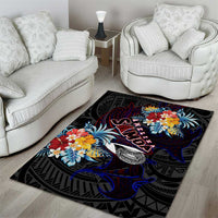 Amelika Samoa Sharks Polynesia Area Rug American Samoa