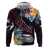 Personalized Amelika Samoa Sharks Polynesia Zip Hoodie American Samoa DT02 Pullover Hoodie Black - Polynesian Pride