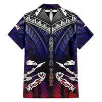 Personalized American Samoa Flag Hawaiian Shirt Eagles Polynesian Art