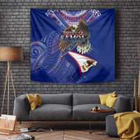 American Samoa Tapestry Brave Eagle Flag Color