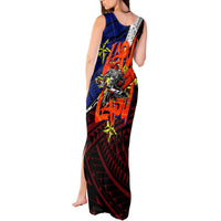 Philippines Lapu Lapu Tank Maxi Dress Chief Filipino Tattoo DT02 - Polynesian Pride