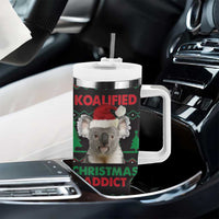 Cute Koala Tumbler With Handle Koalified Christmas Addict