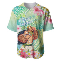 Personalised Hawaii Father's Day Baseball Jersey Happy Father And Child