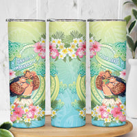 Personalised Hawaii Father's Day Skinny Tumbler Happy Father And Child