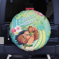 Hawaii Father's Day Spare Tire Cover Happy Father And Child