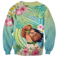 Personalised Hawaii Father's Day Sweatshirt Happy Father And Child