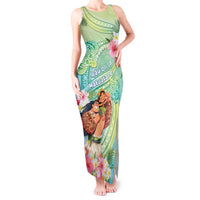 Personalised Hawaii Father's Day Tank Maxi Dress Happy Father And Child