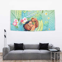 Hawaii Father's Day Tapestry Happy Father And Child