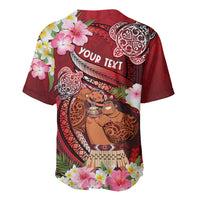 Personalised New Zealand Father's Day Baseball Jersey Happy Father And Child