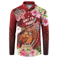 Personalised New Zealand Father's Day Button Sweatshirt Happy Father And Child