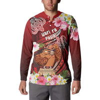 Personalised New Zealand Father's Day Button Sweatshirt Happy Father And Child