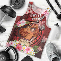 Personalised New Zealand Father's Day Men Tank Top Happy Father And Child