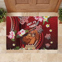 New Zealand Father's Day Rubber Doormat Happy Father And Child