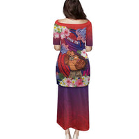 Personalised Samoa Father's Day Family Matching Puletasi and Hawaiian Shirt Happy Father And Child