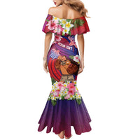 Personalised Samoa Father's Day Mermaid Dress Happy Father And Child