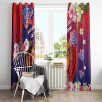 Samoa Father's Day Window Curtain Happy Father And Child