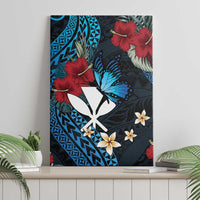 Hawaii Butterfly Canvas Wall Art Kanaka Maoli Mix Hibiscus