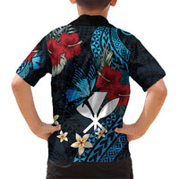 Hawaii Butterfly Kid Hawaiian Shirt Kanaka Maoli Mix Hibiscus
