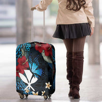 Hawaii Butterfly Luggage Cover Kanaka Maoli Mix Hibiscus