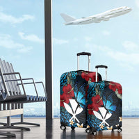 Hawaii Butterfly Luggage Cover Kanaka Maoli Mix Hibiscus