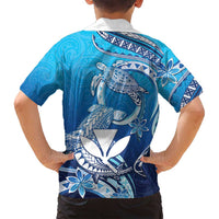 Hawaii Family Matching Long Sleeve Bodycon Dress and Hawaiian Shirt Turtle With Hammerhead Shark Oceanic