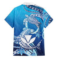 Hawaii Family Matching Long Sleeve Bodycon Dress and Hawaiian Shirt Turtle With Hammerhead Shark Oceanic