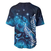 New Zealand Matariki Baseball Jersey Maori Koru Mix Silver Fern