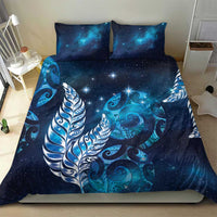 New Zealand Matariki Bedding Set Maori Koru Mix Silver Fern