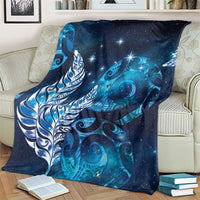 New Zealand Matariki Blanket Maori Koru Mix Silver Fern DT04 - Polynesian Pride