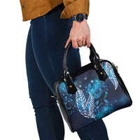 New Zealand Matariki Shoulder Handbag Maori Koru Mix Silver Fern DT04 - Polynesian Pride