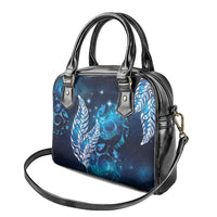New Zealand Matariki Shoulder Handbag Maori Koru Mix Silver Fern DT04 - Polynesian Pride