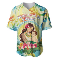 Personalised Hawaii Mother's Day Baseball Jersey I Love You Mom