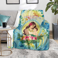 Hawaii Mother's Day Blanket I Love You Mom