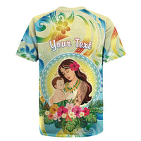 Personalised Hawaii Mother's Day Rugby Jersey I Love You Mom