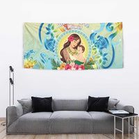 Hawaii Mother's Day Tapestry I Love You Mom