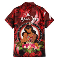 Personalised New Zealand Mother's Day Family Matching Long Sleeve Bodycon Dress and Hawaiian Shirt I Love You Mom DT04 - Polynesian Pride