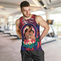 Personalised Samoa Mother's Day Men Tank Top I Love You Mom