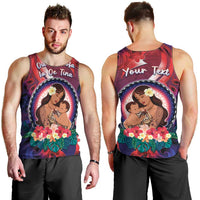Personalised Samoa Mother's Day Men Tank Top I Love You Mom